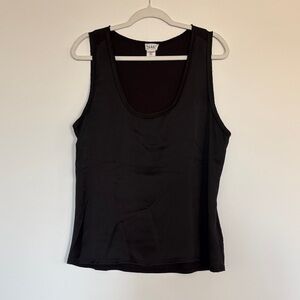 Nicole Miller Satin Black Tank